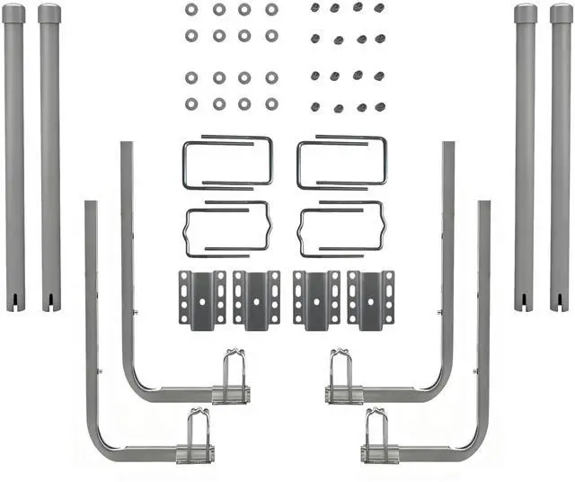 Main image of Boat Trailer Guide-ons, 40"/48" Adjustable, 2PCS Rustproof Electro-Galvanized Steel Trailer Guide ons, Trailer Guides with PVC Pipes, for Ski Boat, Fishing Boat, Sailboat Trailer