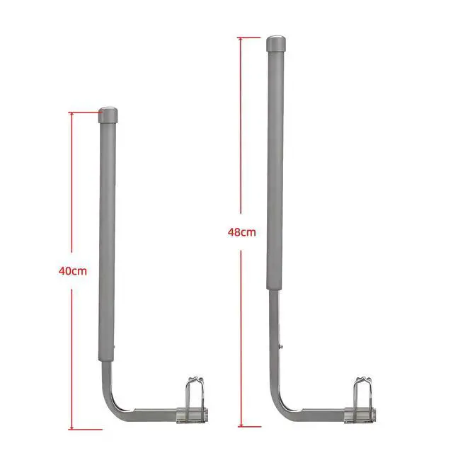 Alt view image 4 of 7 - Boat Trailer Guide-ons, 40"/48" Adjustable, 2PCS Rustproof Electro-Galvanized Steel Trailer Guide ons, Trailer Guides with PVC Pipes, for Ski Boat, Fishing Boat, Sailboat Trailer