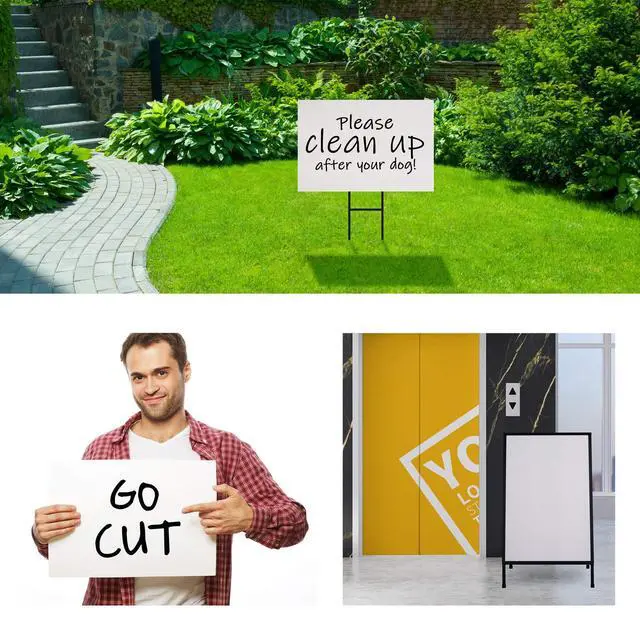 Alt view image 2 of 7 - Corrugated Plastic Sheet for Indoor and Outdoor Use - 3/16 Inch Thick Poster Board, 24x36 Inches - Pack of 5 White Plastic Board Sheets - Waterproof Coroplast Sheets and Lightweight Blank Yard Signs