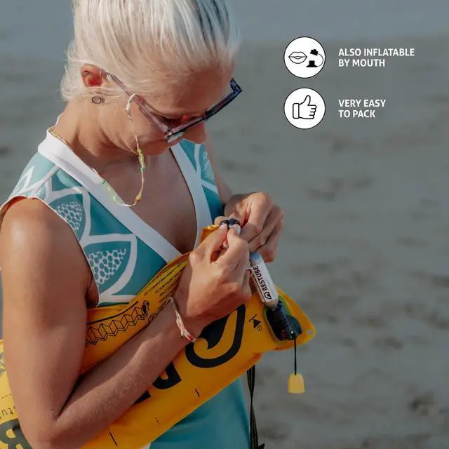 Alt view image 7 of 7 - Beach One-Pull Inflatable Water Safety Buoy
