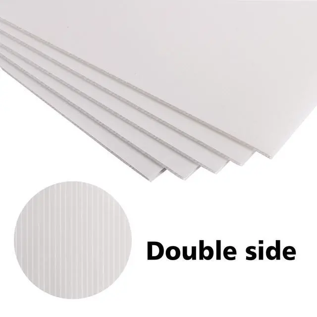 Alt view image 5 of 7 - Corrugated Plastic Sheet for Indoor and Outdoor Use - 3/16 Inch Thick Poster Board, 24x36 Inches - Pack of 5 White Plastic Board Sheets - Waterproof Coroplast Sheets and Lightweight Blank Yard Signs