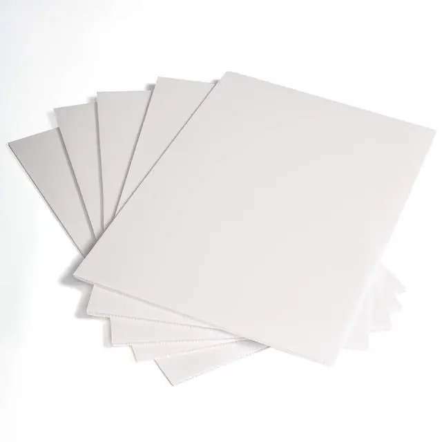 Alt view image 7 of 7 - Corrugated Plastic Sheet for Indoor and Outdoor Use - 3/16 Inch Thick Poster Board, 24x36 Inches - Pack of 5 White Plastic Board Sheets - Waterproof Coroplast Sheets and Lightweight Blank Yard Signs