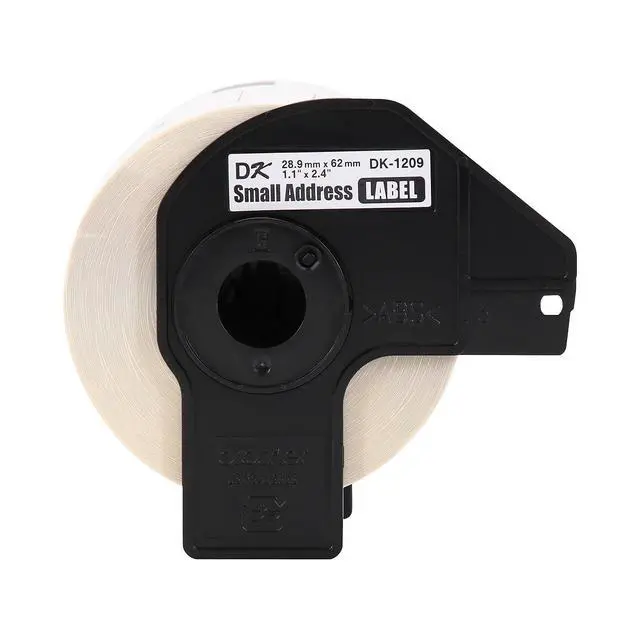 Alt view image 3 of 5 - Genuine DK-1209 Small Address Paper Label Roll, Die-Cut Paper Labels, Engineered for Excellence, 800 Labels Per Roll,White, 3 rolls (DK12093PK)