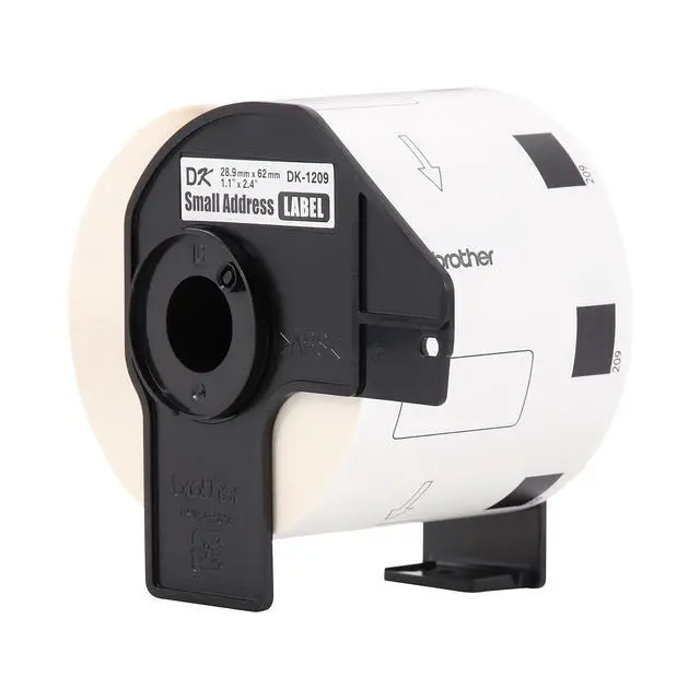 Alt view image 4 of 5 - Genuine DK-1209 Small Address Paper Label Roll, Die-Cut Paper Labels, Engineered for Excellence, 800 Labels Per Roll,White, 3 rolls (DK12093PK)
