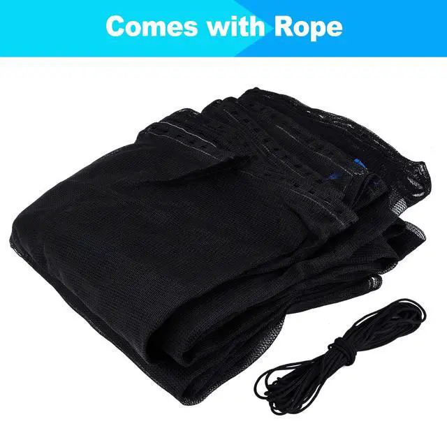 Alt view image 5 of 6 - Replacement Trampoline Net Fit 12/13/14/15 Ft Round Trampolines | Trampoline Safety Enclosure with Adjustable Straps, Breathable, Weather-Resistant, Tear-Proof, NET ONLY