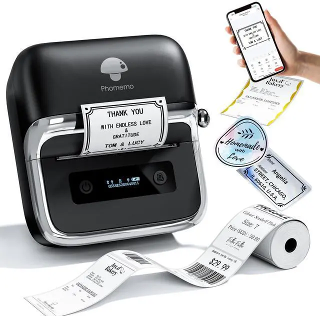 Main image of M250 3 Inch Label Maker Machine with 100 Labels, 40x30mm | 2026 Upgrade Portable Barcode Label Printer for Business, Home, Logo Label, Thermal Address Label Maker