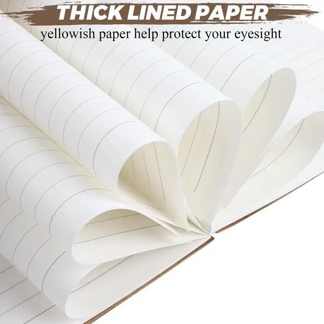 Alt view image 3 of 7 - 48 Pack A5 Bulk Spiral Notebooks with Kraft Cover, 8.3 x 5.8 Inch 120 Pages Hardcover Spiral Lined Notebook Journal, Lined Travel Bulk Writing Paper Notebook for School Business Office Supplies
