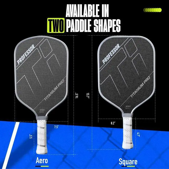 Alt view image 6 of 7 - Professor PhD Raw Carbon Fiber Premium Pickleball Paddle Racket - USA Pickleball Approved - Honeycomb Core - Power & Control