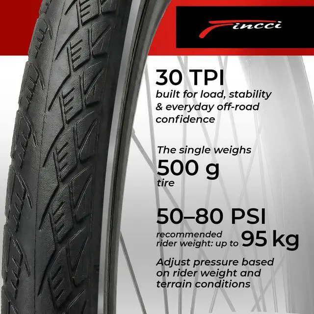 Alt view image 5 of 7 - Pair 700x35c Hybrid Bike Tires - Foldable 37-622 with 1mm Anti Puncture | Folding 28 inch Bicycle Tyres, Accessories for Road, Mountain, MTB and Touring Bikes, Front and Rear Replacement