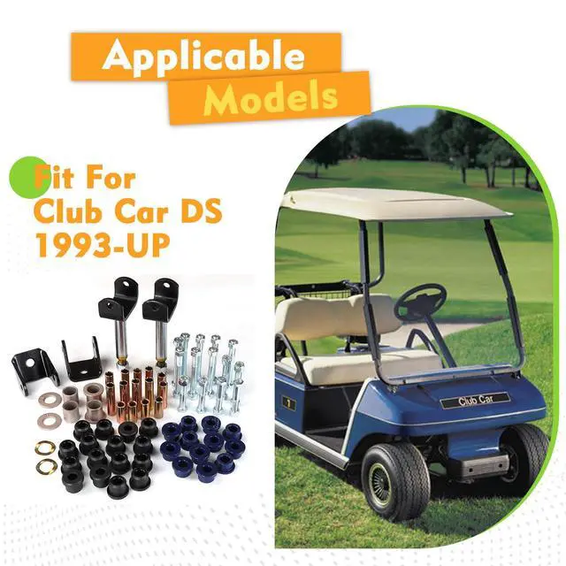 Alt view image 6 of 7 - Club Car DS Deluxe Golf Cart Front and Rear End Repair Bushing Kits, Club Car Front End Rebuild Kit for Club Car DS 1993-Up