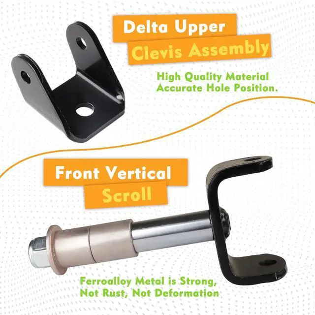 Alt view image 3 of 7 - Club Car DS Deluxe Golf Cart Front and Rear End Repair Bushing Kits, Club Car Front End Rebuild Kit for Club Car DS 1993-Up