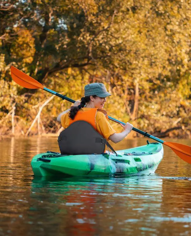 Alt view image 5 of 6 - Kayak Seat Deluxe Padded Canoe Seat Adjustable Kayak Backrest Replacement Seat Cushion Pad Back Support with Detachable Back Storage Bag for Universal Sit