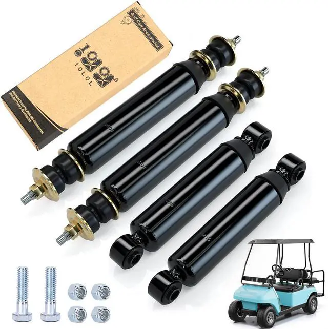 Main image of Golf Cart Shock Absorbers Kit for Club Car DS Electric 1981-up and Gas 1997-up, Front Rear Shocks Replace OEM 1014235 1015813 1010991 1012183 1014236 1013164