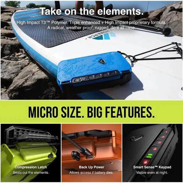 Alt view image 3 of 7 - LifePod X Micro Weatherproof Electronic Lockbox Secure Travel Case Rugged Mini Portable Case with Backlit Keypad (Covert Black)