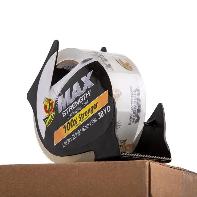 Alt view image 3 of 7 - Max Strength Clear Packing Tape Refills 12 Rolls of Maximum Strength Heavy Duty Packaging Tape for Shipping & Moving, Strong Packing Tape for Boxes, 1.88 Inch x 54.6 Yards, Clear (287734)
