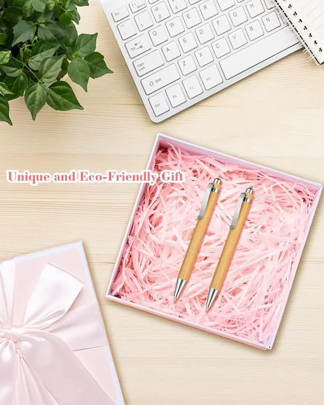 Alt view image 6 of 6 - 250pcs Bamboo Pens Bulk Wooden Bamboo Pens Engraving Wooden Ballpoint Pen Customizable Gift Pen Bulk