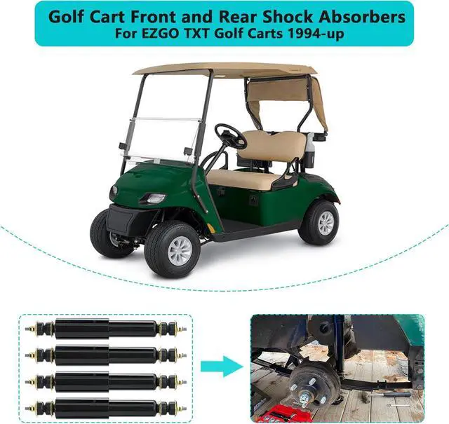 Alt view image 4 of 7 - Golf Cart Shocks for EZGO TXT Front and Rear Shocks Absorbers 1994-Up Gas & Electric Models, Replaces OEM #76418-01, 70928-G01 Nivel Part #5006-4 PCS