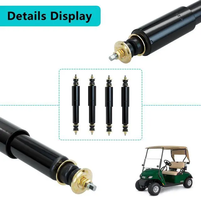 Alt view image 5 of 7 - Golf Cart Shocks for EZGO TXT Front and Rear Shocks Absorbers 1994-Up Gas & Electric Models, Replaces OEM #76418-01, 70928-G01 Nivel Part #5006-4 PCS
