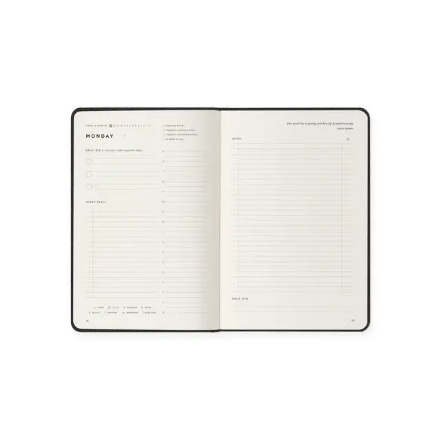 Alt view image 2 of 5 - Leather Planner by Michael Hyatt - The #1 Daily Planner to Set Annual Goals, Increase Focus, Eliminate Overwhelm, and Achieve Your Biggest Goals - Hardcover (Black)