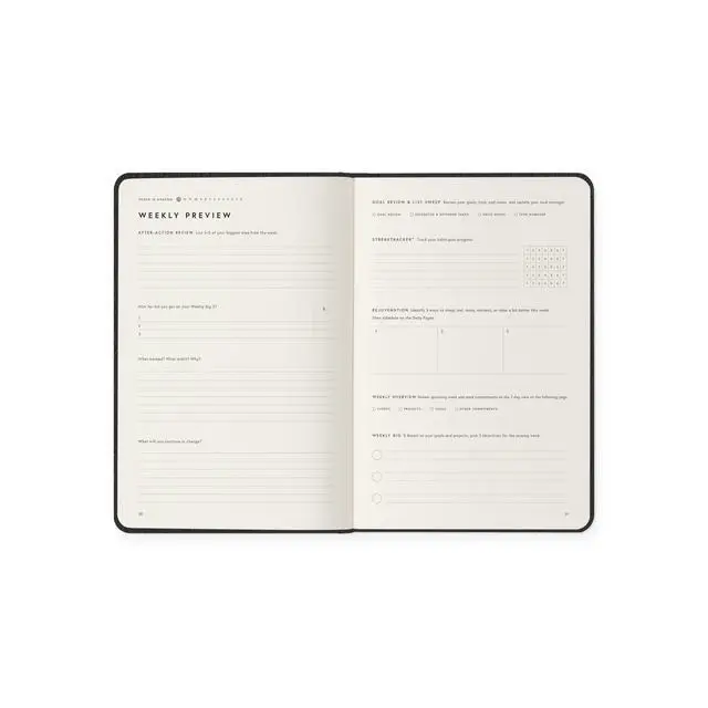 Alt view image 4 of 5 - Leather Planner by Michael Hyatt - The #1 Daily Planner to Set Annual Goals, Increase Focus, Eliminate Overwhelm, and Achieve Your Biggest Goals - Hardcover (Black)
