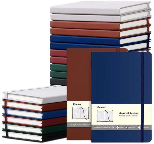 Main image of 24 Pack Lined Journal Notebooks for Work, 240 Pages, 5.5" x 8.3", A5 Hardcover Journaling Notebooks for Notes-taking Writing, Business Notebooks Jounrnals for Office School