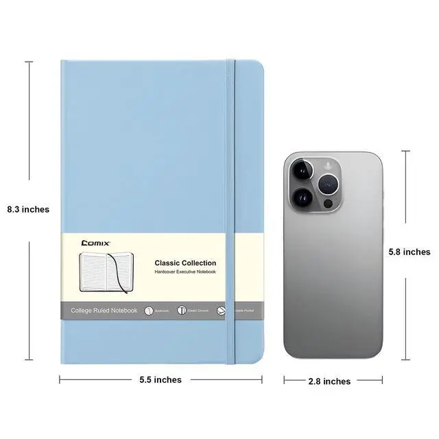 Alt view image 3 of 7 - 24 Pack Lined Journal Notebooks for Work, 240 Pages, Medium 5.5" x 8.3", A5 Hardcover Journaling Notebooks for Business School Office, Notebooks Journals for Women & Men