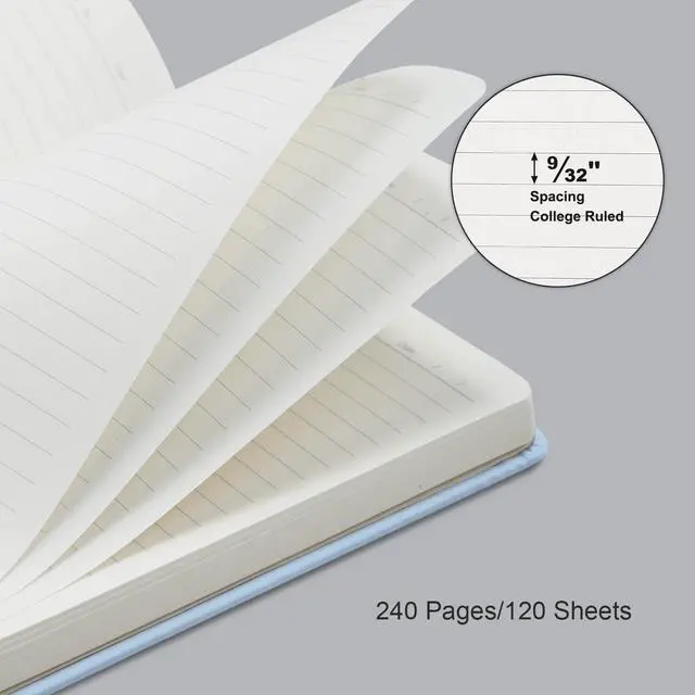 Alt view image 4 of 7 - 24 Pack Lined Journal Notebooks for Work, 240 Pages, Medium 5.5" x 8.3", A5 Hardcover Journaling Notebooks for Business School Office, Notebooks Journals for Women & Men