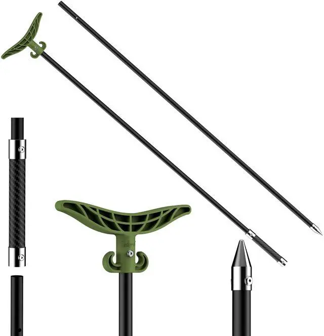Main image of 8.63ft/12.3ft Shallow Water Anchor Pole, Fiberglass Push Poles for Boat with T-Handle & 316 Stainless Tip, Corrosion-Resistant Sand Anchor for Beach Kayak, Gloves Included