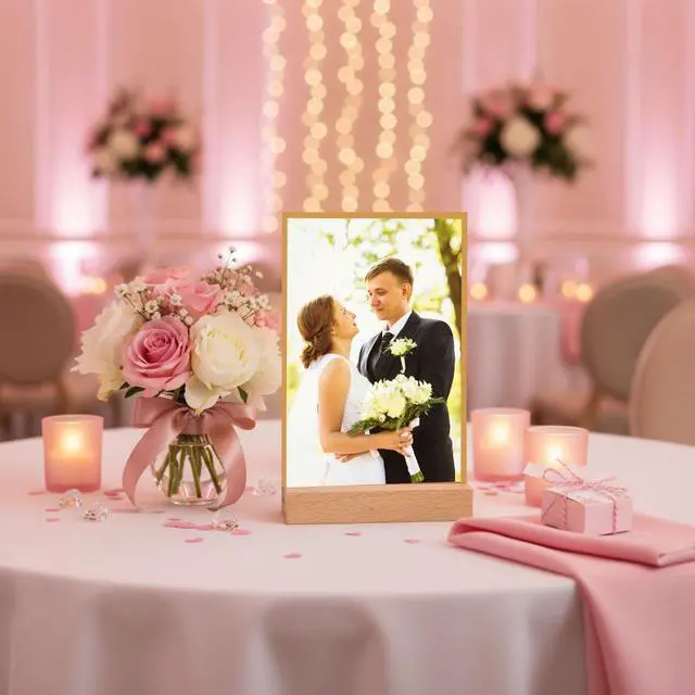 Alt view image 7 of 7 - 24 Pack 4x6 Inch Gold Acrylic Sign with Base T Shape Sign Holder Vertical Blank Stands Desktop Display Plastic Menu Frame Double Sided Stand for Wedding Restaurant Party Decor