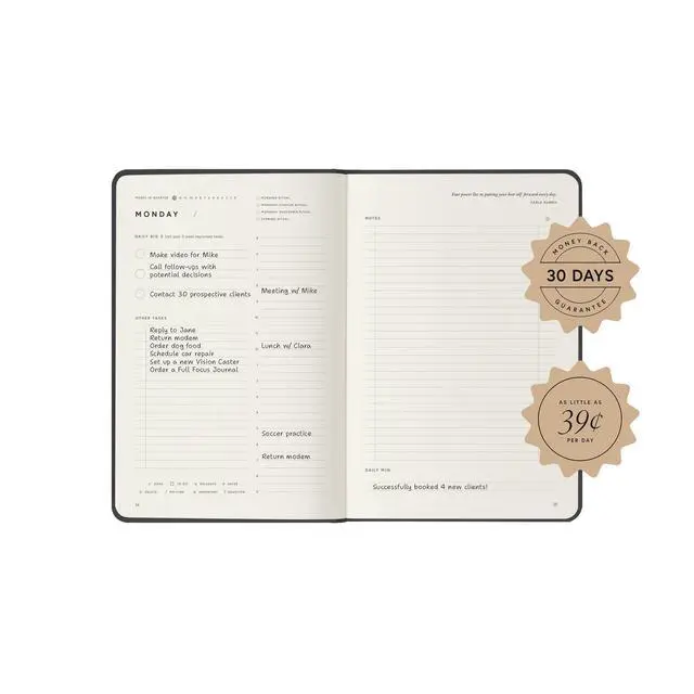 Alt view image 2 of 6 - Blush Vegan Leather Planner by Michael Hyatt - The #1 Daily Planner to Set Annual Goals, Increase Focus, Eliminate Overwhelm, and Achieve Your Biggest Goals - Hardcover