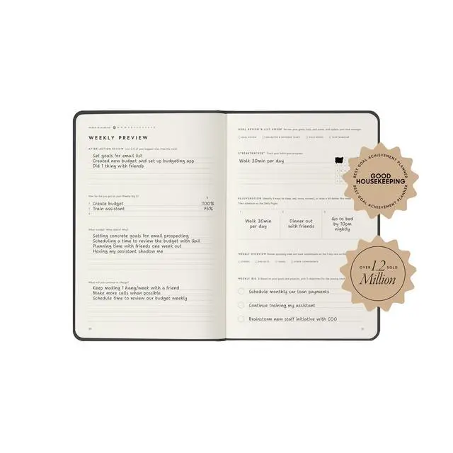 Alt view image 3 of 6 - Blush Vegan Leather Planner by Michael Hyatt - The #1 Daily Planner to Set Annual Goals, Increase Focus, Eliminate Overwhelm, and Achieve Your Biggest Goals - Hardcover