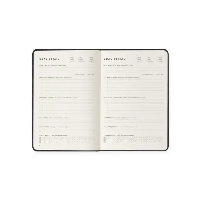 Alt view image 3 of 5 - Leather Planner by Michael Hyatt - The #1 Daily Planner to Set Annual Goals, Increase Focus, Eliminate Overwhelm, and Achieve Your Biggest Goals - Hardcover (Black)