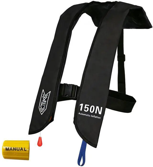 Main image of Inflatable Life-Jacket for Adults| Life-Vest with Automatic/Manual Multifunctional Inflation-PFD| Lightweight & Compact Supports up to 300lbs for Kayaking Fishing Boating