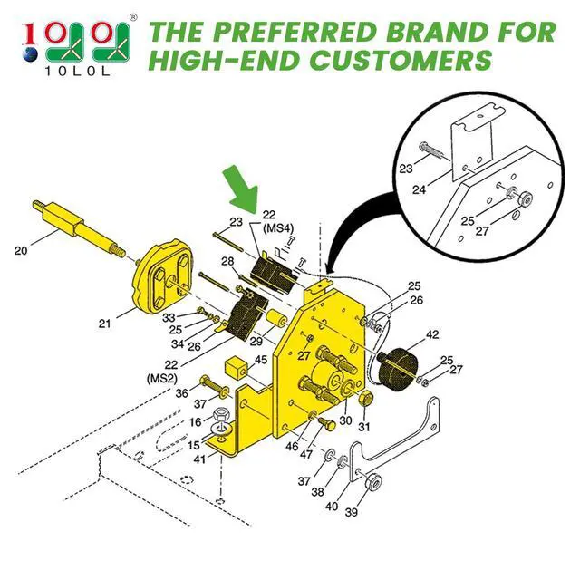 Alt view image 2 of 7 - Golf Cart Heavy Duty Forward and Reverse Switch Assembly Fits for EZGO TXT 1994 - Up, Replaces OEM# 70578-G01