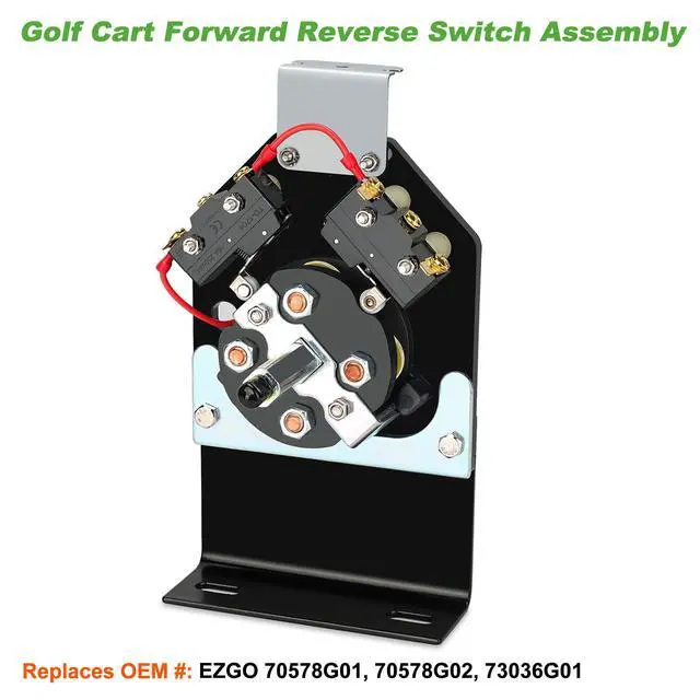 Alt view image 4 of 7 - Golf Cart Heavy Duty Forward and Reverse Switch Assembly Fits for EZGO TXT 1994 - Up, Replaces OEM# 70578-G01