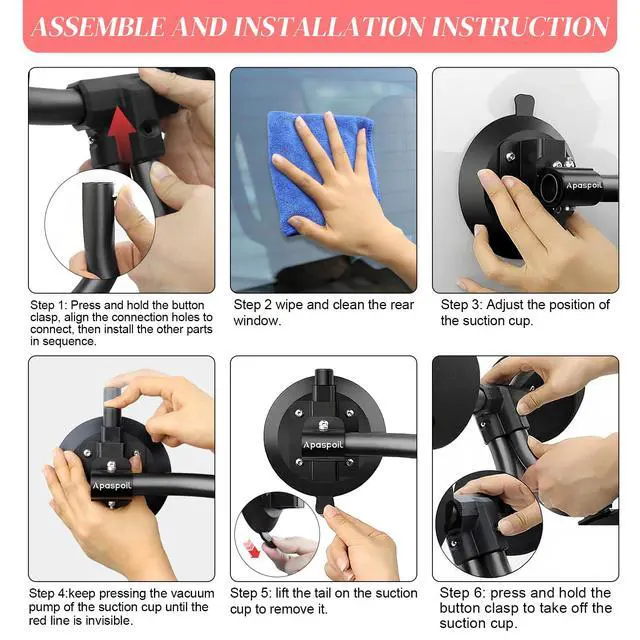 Alt view image 6 of 7 - Kayak Roller,Heavy-Duty Kayak Loader Assist with Triangular Tripod Base & Vacuum Pump for Car Roof,Truck SUV,No-Drill Suction Cup Mount with V-Style Design for Wide Kayaks,280 LBS Capacity