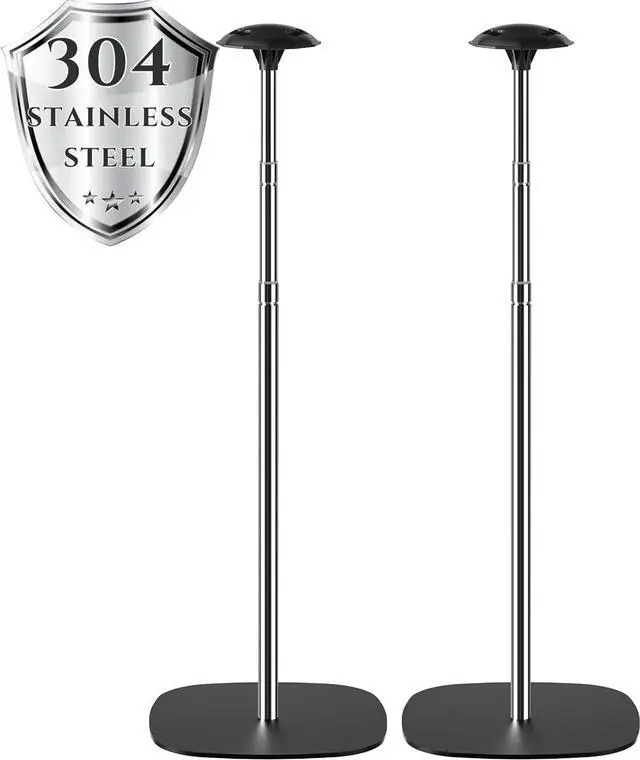 Main image of Boat Cover Support Poles Support Systems, Height Adjustable 304 Stainless Steel Support Poles with Stable Full-Touchdown Iron Alloy Base for Jon Boat Pontoon Aluminum Boat Tarps Bimini Tops