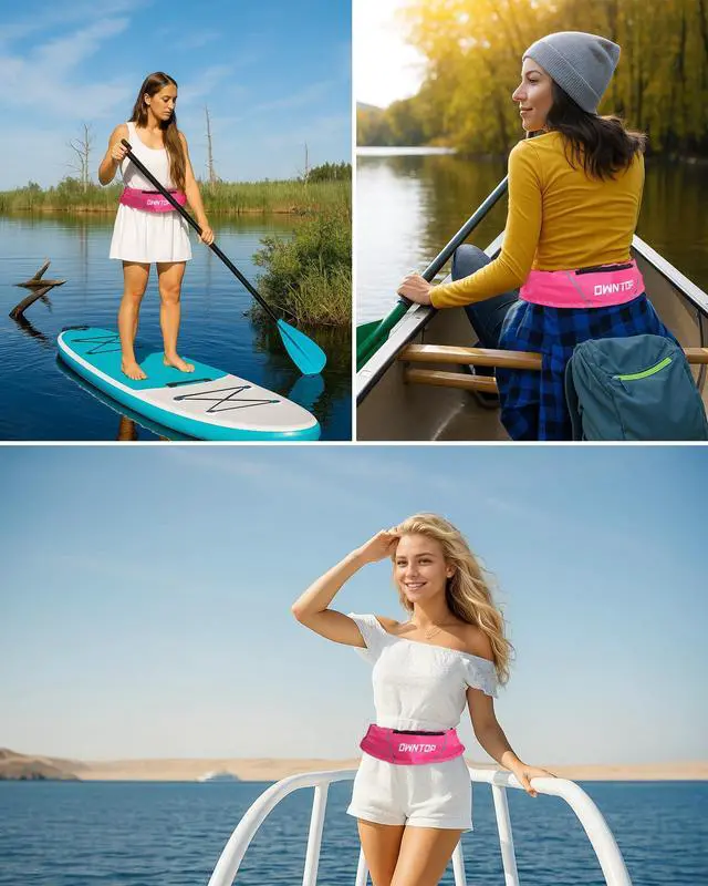 Alt view image 7 of 7 - Automatic/Manual Inflatable Swim Belt Pack, Manual Convertible Swim Jacket for Adults, 24g CO2 Cylinder Included, Low Profile for Kayak, Fishing, Paddle Sports
