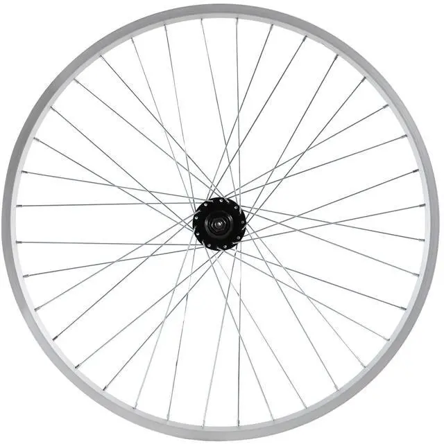 Main image of Hiland 26" 27.5" 28" x1.75" Alloy Bike Rim for 1.75 to 2.215" Wide Tire, Front & Rear Wheels with 7 Speeds Freewheel, Disc Brake Compatible, Bolt On Axle, Wheelset Accessories for MTB Cruiser Bicycle