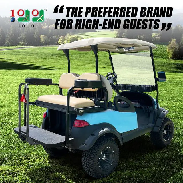 Alt view image 2 of 7 - Universal Golf Cart Rear Seat Safety Grab Bar Fits for Club Car DS/Precedent and for EZGO TXT RXV