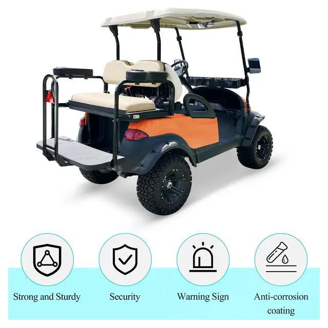 Alt view image 5 of 7 - Universal Golf Cart Rear Seat Safety Grab Bar Fits for Club Car DS/Precedent and for EZGO TXT RXV