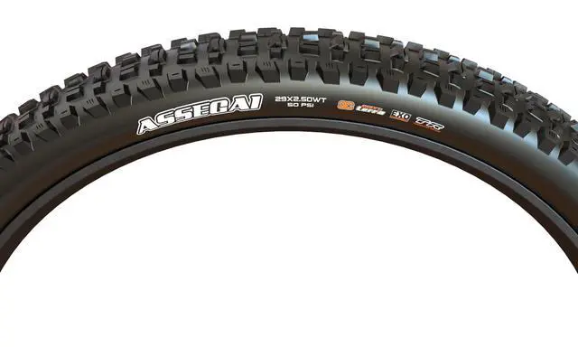Alt view image 3 of 7 - Assegai | Dual Compound - EXO | Mountain Bike Tire | Suited to Dry Hard-Packed Trails, Value-Oriented Compound, Front or Rear Use, Tubeless Ready