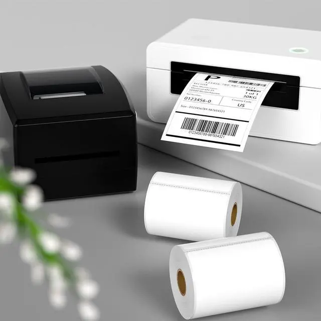 Alt view image 6 of 6 - 4"X6" Thermal Shipping Labels, 5000 Labels, 20 Rolls, Compatible with Rollo, Munbyn, iDPRT Thermal Printers