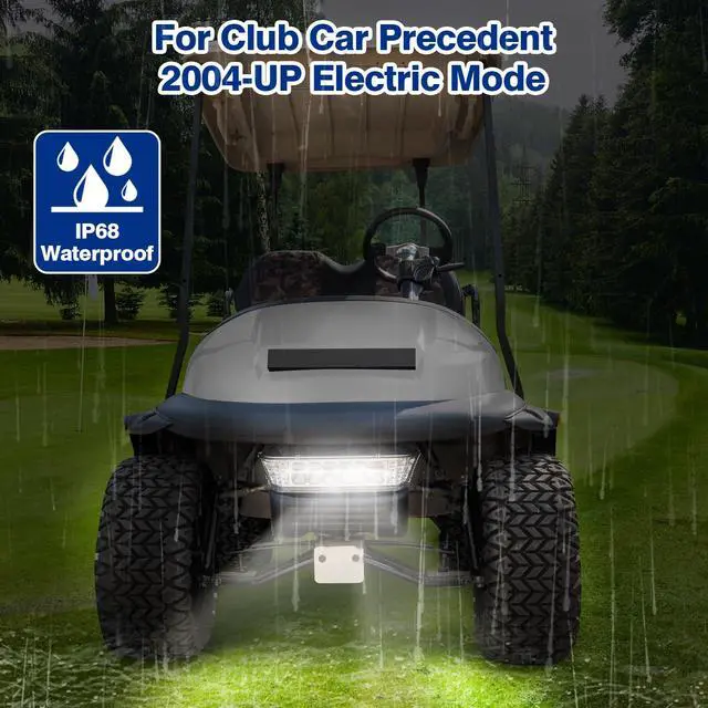 Alt view image 6 of 6 - Upgrade Golf Cart Headlight Kit with Bumper for Club Car Precedent 2004-UP, Golf Cart Front LED Light Kit Replacement 12V for Club Car Precedent