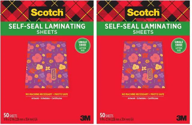 Main image of ® Laminating Sheets, 9 in x 12 in, Letter Size Single Sided (Pack of 2)