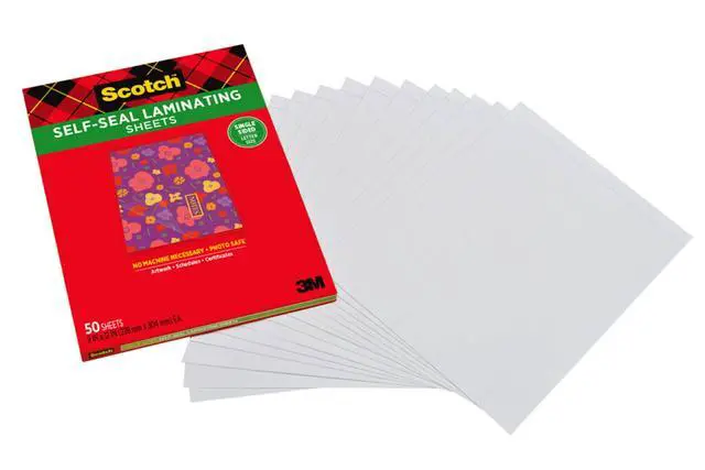 Alt view image 2 of 7 - ® Laminating Sheets, 9 in x 12 in, Letter Size Single Sided (Pack of 2)