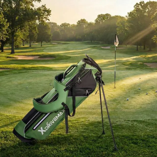 Alt view image 4 of 7 - Golf Stand Bag, Ultra Lightweight Compact Design for Walking Rounds, Easy-Carry Slim 4-Way Top for Multiple Pieces, for Par 3 & Practice