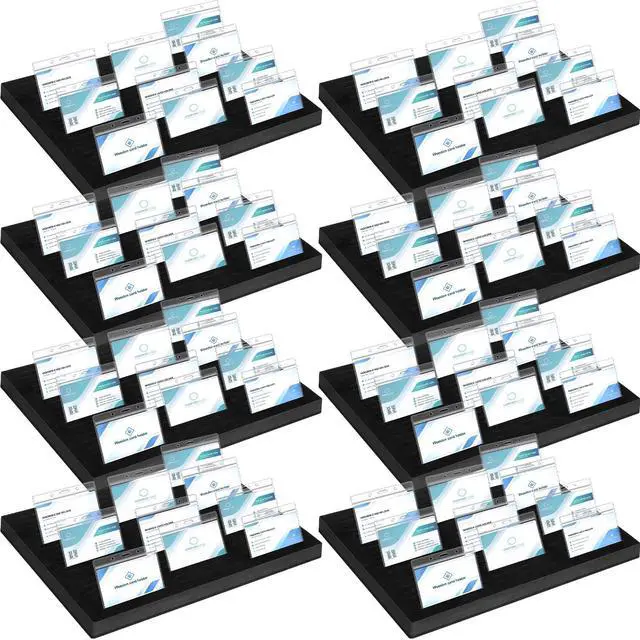 Main image of 8 Pcs Name Badge Holder ID Tray Organizer Foam Holds 60 Badges ID Tag Organizer Name Tag Holders for Office, 16 3/4 x 12 x 1 1/4 Inch
