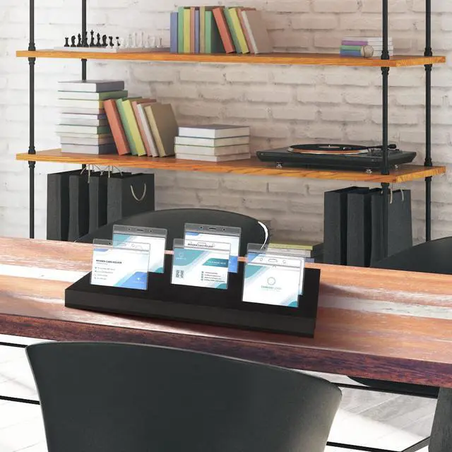 Alt view image 5 of 7 - 4 Pcs Name Badge Holder ID Tray Organizer Foam Holds 60 Badges ID Tag Organizer Name Tag Holders for Office, 16 3/4 x 12 x 1 1/4 Inch