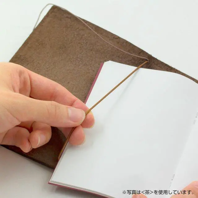 Alt view image 7 of 7 - 15026006 Midori Traveler's Notebook, Passport Size, Black